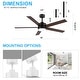 preview thumbnail 75 of 173, 42/48/52/56/62-IN LED Ceiling Fan with Light Kit and Remote(5/7-Blade)