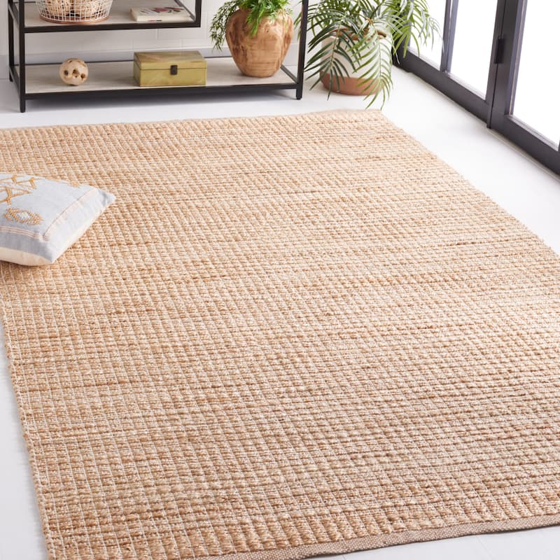 SAFAVIEH Handmade Natural Fiber Janiah Farmhouse Jute Rug - 4' x 6' - Natural/Beige