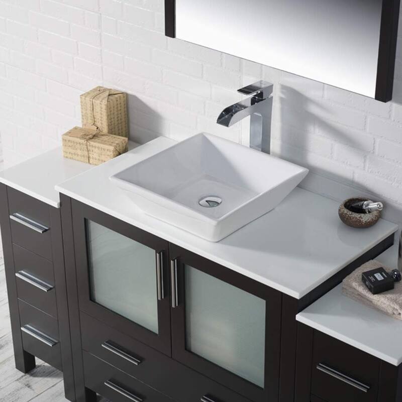 Blossom Sydney 60 Inch Bathroom Vanity with 2 Side Cabinets & Mirrors