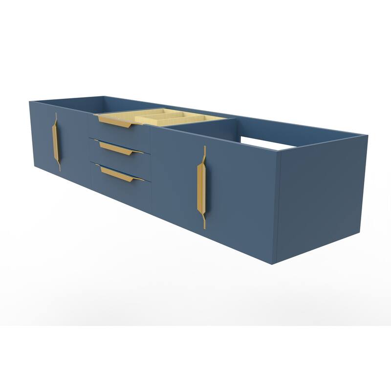 Alpine 72" Wall Mounted Bathroom Vanity (Base Only)