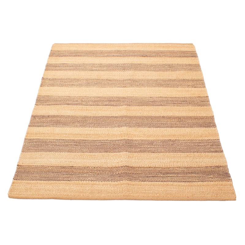 ECARPETGALLERY Flat-Weave Palas Denizli Brown Jute Kilim - 5'7 x 7'9