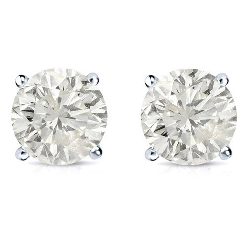 Auriya 14k Gold 1 1/4ctw Diamond Stud Earrings Clarity-enhanced (E-F, G-H, H-I or J-K, SI1-SI2, I1-I2 or I2-I3)