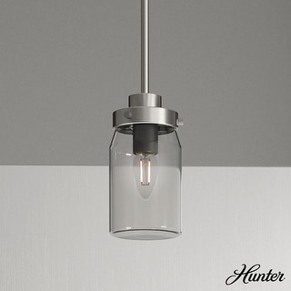 Hunter Devon Park 1-Light Mini Pendant - Kitchen Island, Dining, Bedroom - Rustic, Farmhouse