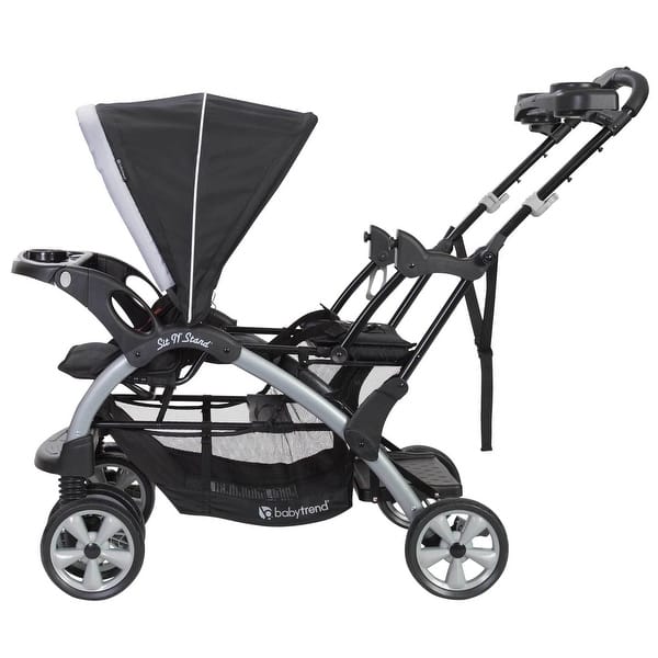 cybex twin pram Cybex Gazelle S Double Stroller Moon Black/Black Frame main image 1