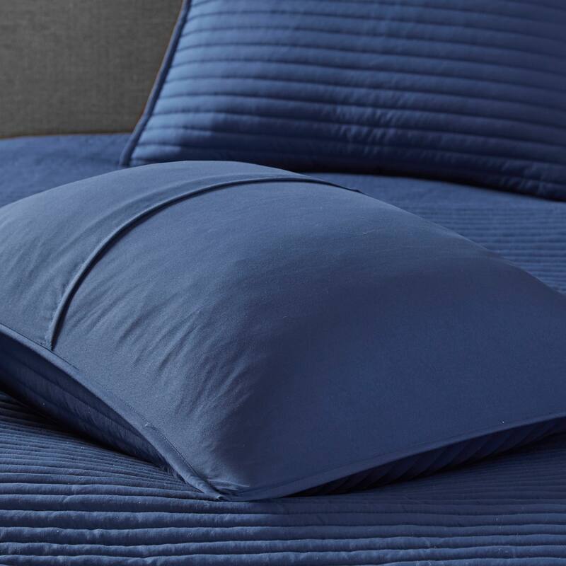 GDF Studio - Marina 8-Piece Printed Seersucker Comforter and Quilt Set Collection with Decorative Pillows