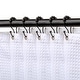 preview thumbnail 29 of 42, Utopia Alley Double Roller Ball Stainless Steel Shower Curtain Hooks Rings, Set of 12 Matt Black