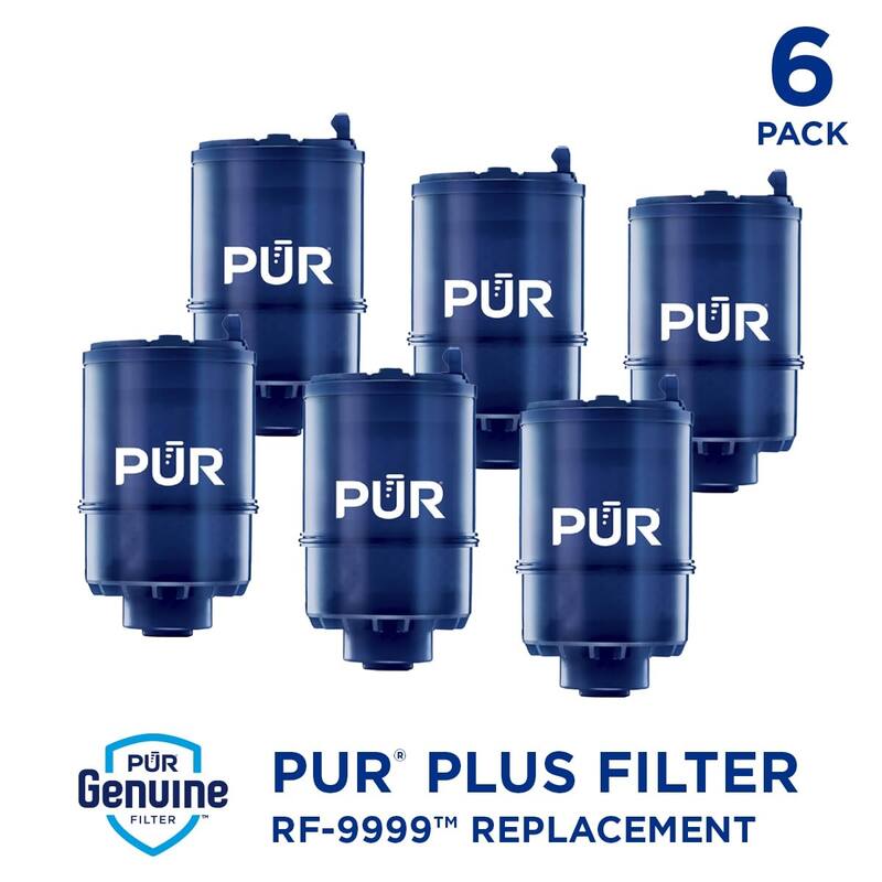 PUR PLUS Mineral Core Faucet Mount Water Filter Replacement (6 Pack