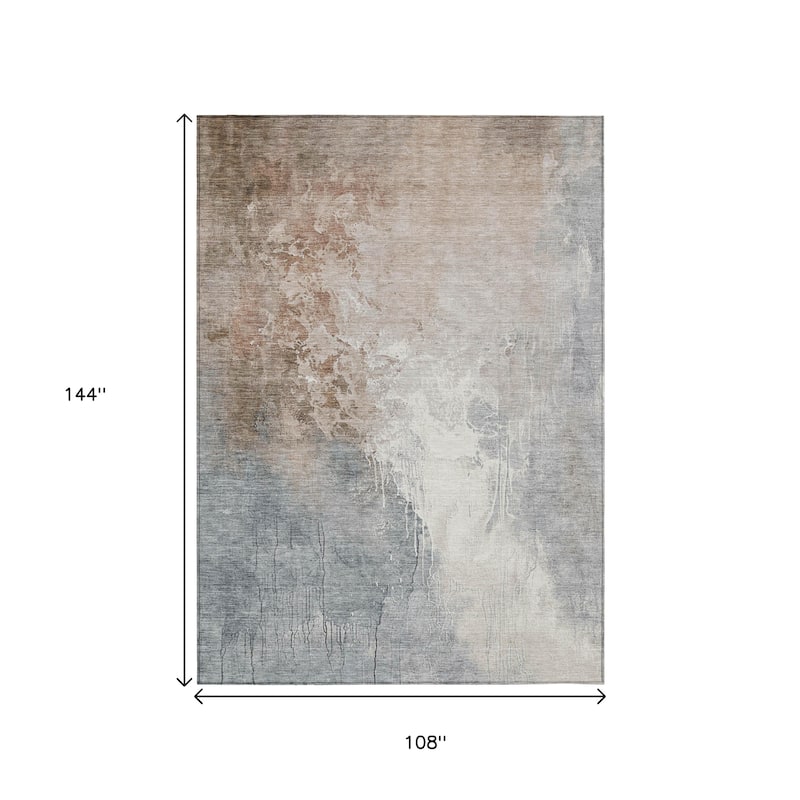 HomeRoots Abstract Transitional Rectangle Outdoor Rug