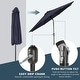 preview thumbnail 8 of 10, Holme 9-foot Steel Market Patio Umbrella with Tilt-and-Crank