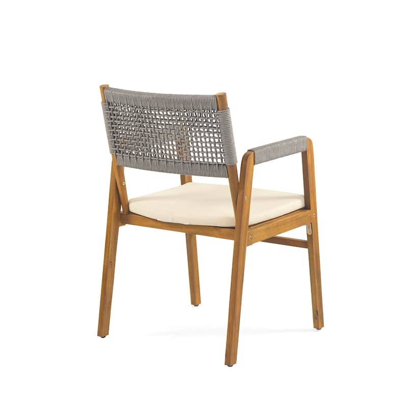Joueyf Outdoor 3-piece acacia wood Dining Set by Christopher Knight Home