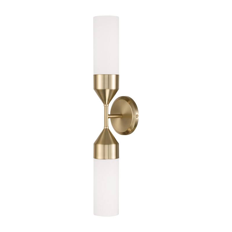 Devon 2-Light Sconce - 5"W x 25"H x 4.75"E