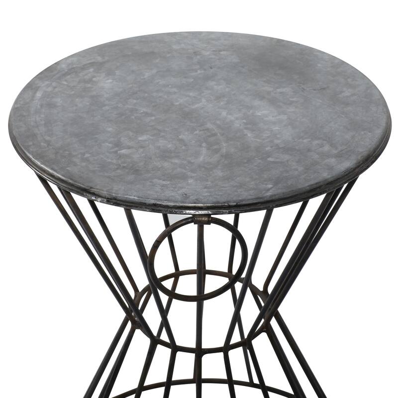 Metal Accent Table - Gray - Roche River Decor