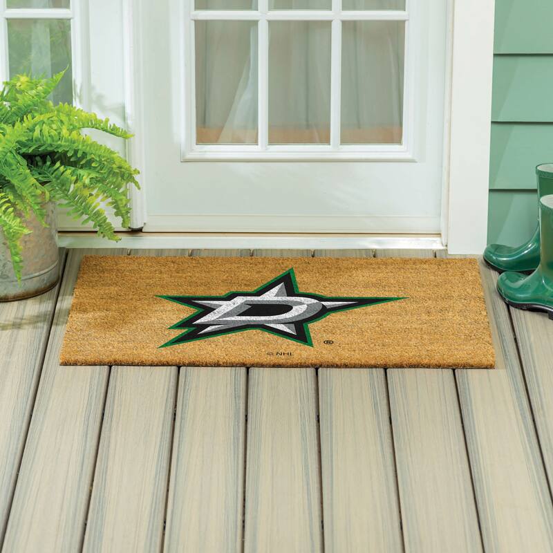 Dallas Stars Full Color Indoor/Outdoor Coir Mat