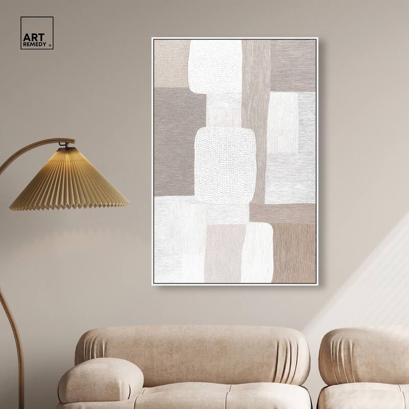 Stucco Squares II Canvas by Art Remedy