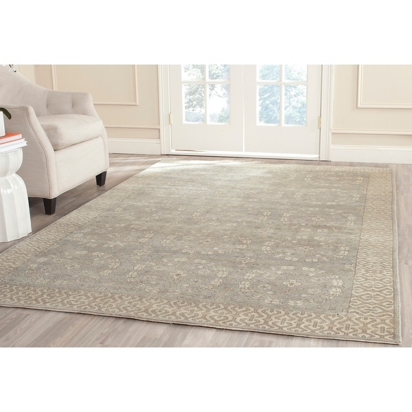 Safavieh Couture Hand-knotted Oushak Siri Traditional Oriental Wool Rug with Fringe