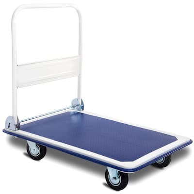 Costway 660lbs Platform Cart Dolly Folding Foldable Moving Warehouse - See details