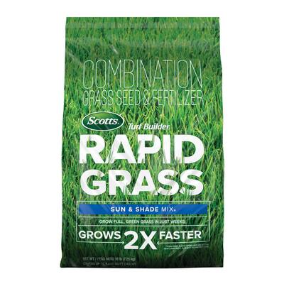 Turf Builder Rapid Grass Sun & Shade Mix, 16 lbs., up to 8,000 sq. ft. - 16 lbs