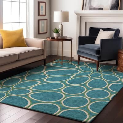 Premium Washable Super Soft Contemporary Bubble Mayfield Rug