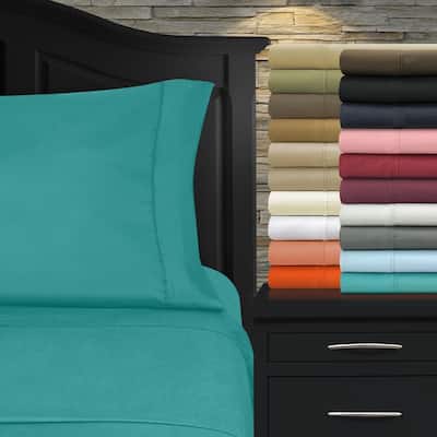 Superior Brushed Microfiber Solid Deep Pocket Sheet Set