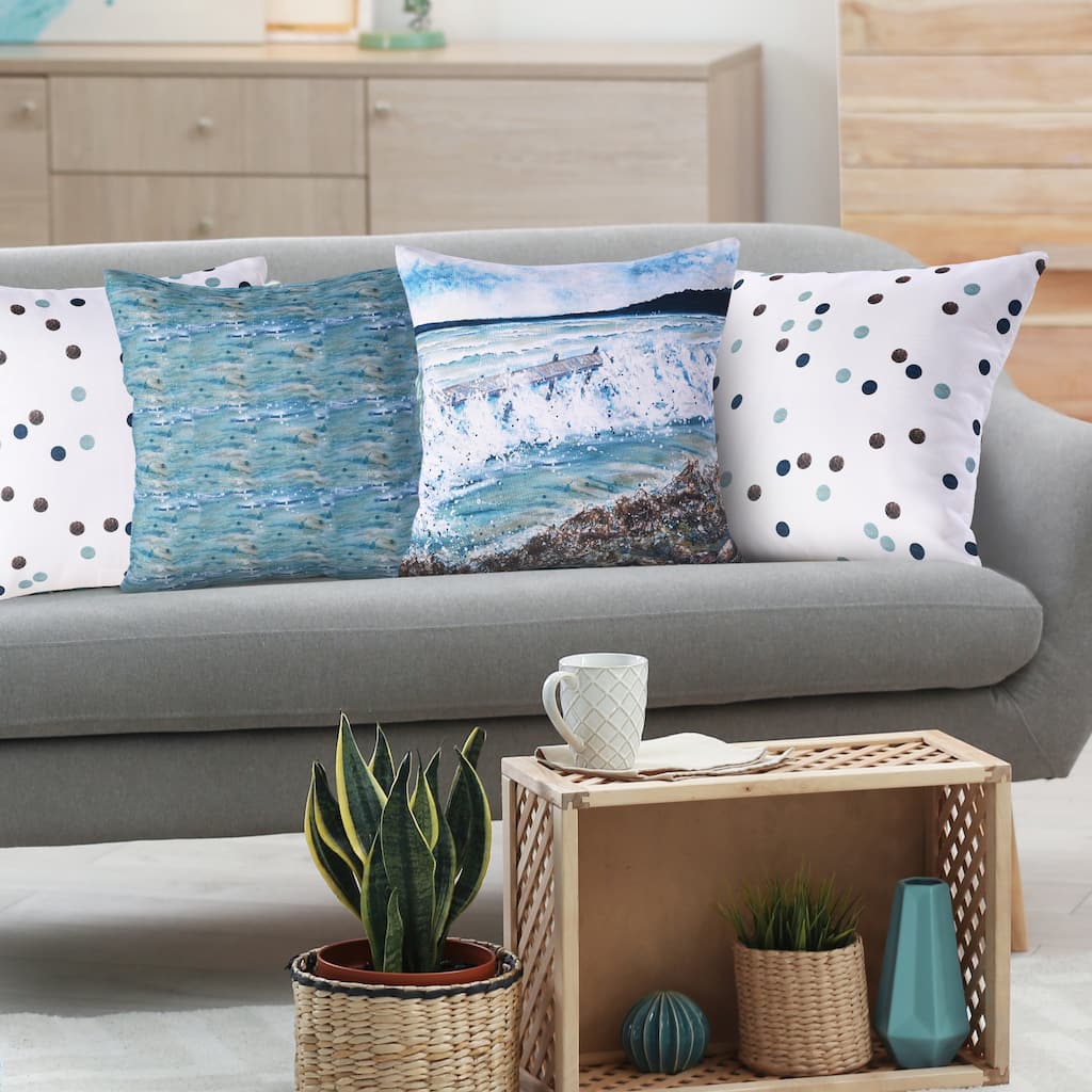 Designer Dreams Indoor Cushion Covers set of 3, Catch the Waves