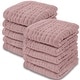 preview thumbnail 7 of 134, Baby Washcloths Muslin Cotton, Large 10"x10" by Comfy Cubs Pack of 10 - Mauve