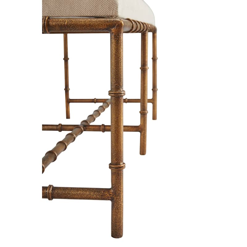 Furniture Classics Anubis Iron Upholstered Bench