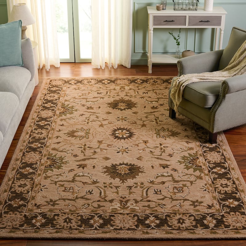 SAFAVIEH, Handmade Anatolia Patricie Traditional Oriental Hand-spun Wool Rug