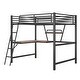 preview thumbnail 18 of 42, Metal Loft Bed with Desk and Shelf