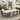 Modern Extra Large Extendable Dining Table Rectangular Slate Top Steel Legs
