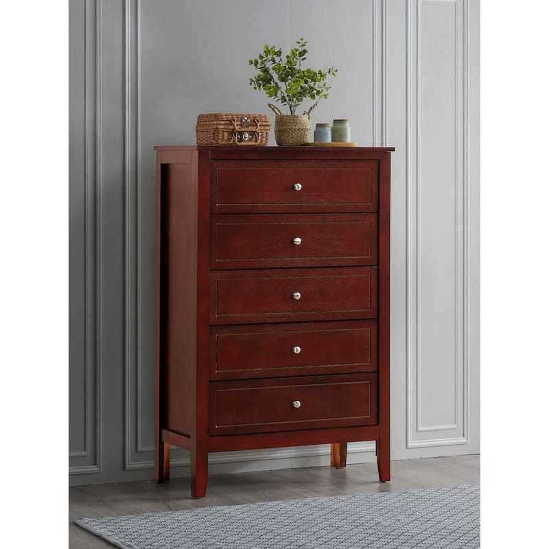 Glory Furniture Daniel 5 Drawer Chest - Cherry