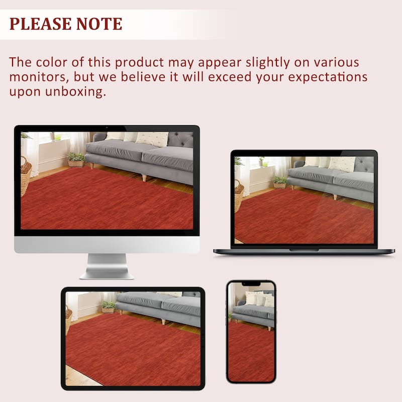 Garvee Modern Abstract Solid Area Rug