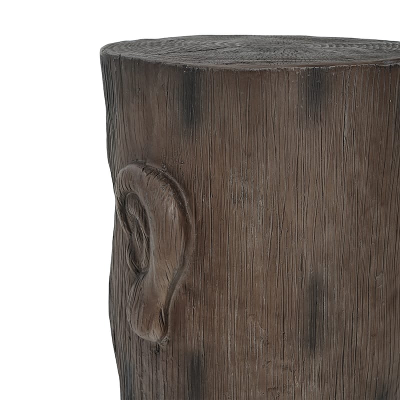 Christopher Knight Home - Evadne Outdoor Ancient Moai Head MGO Side Table with Hand-Finished Texture