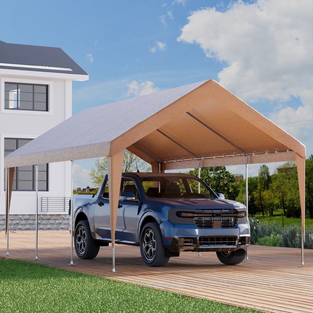 Heavy-Duty Carport - Ultimate Rainproof & UV-Resistant Shelter for Cars, Boats & More