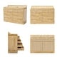 preview thumbnail 13 of 16, Solid Pine Wood Dresser with Changing Topper, 10-Drawer Nursery Dresser with Anti-Tipping Device Baby Changing Table