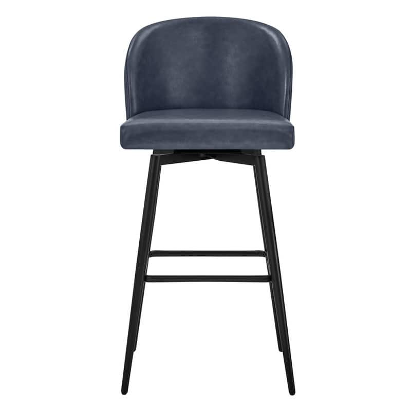 Charlotte Counter Height Swivel Barstool with Metal Legs Set