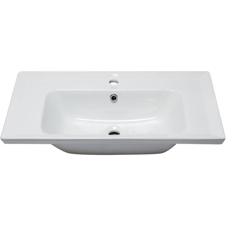 Eago 31-1/2" Drop In Bathroom Sink with Overflow