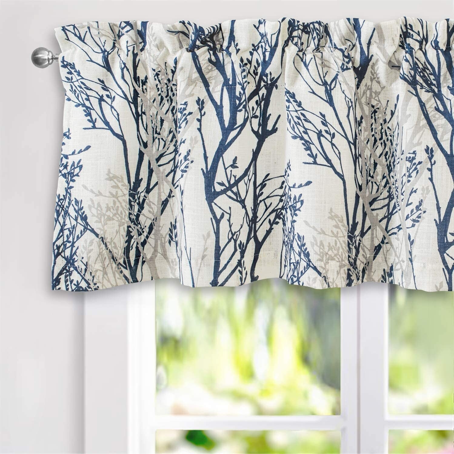 Luxurious Old World Style Lace Kitchen Curtains- Tiers OR Valance in Cream