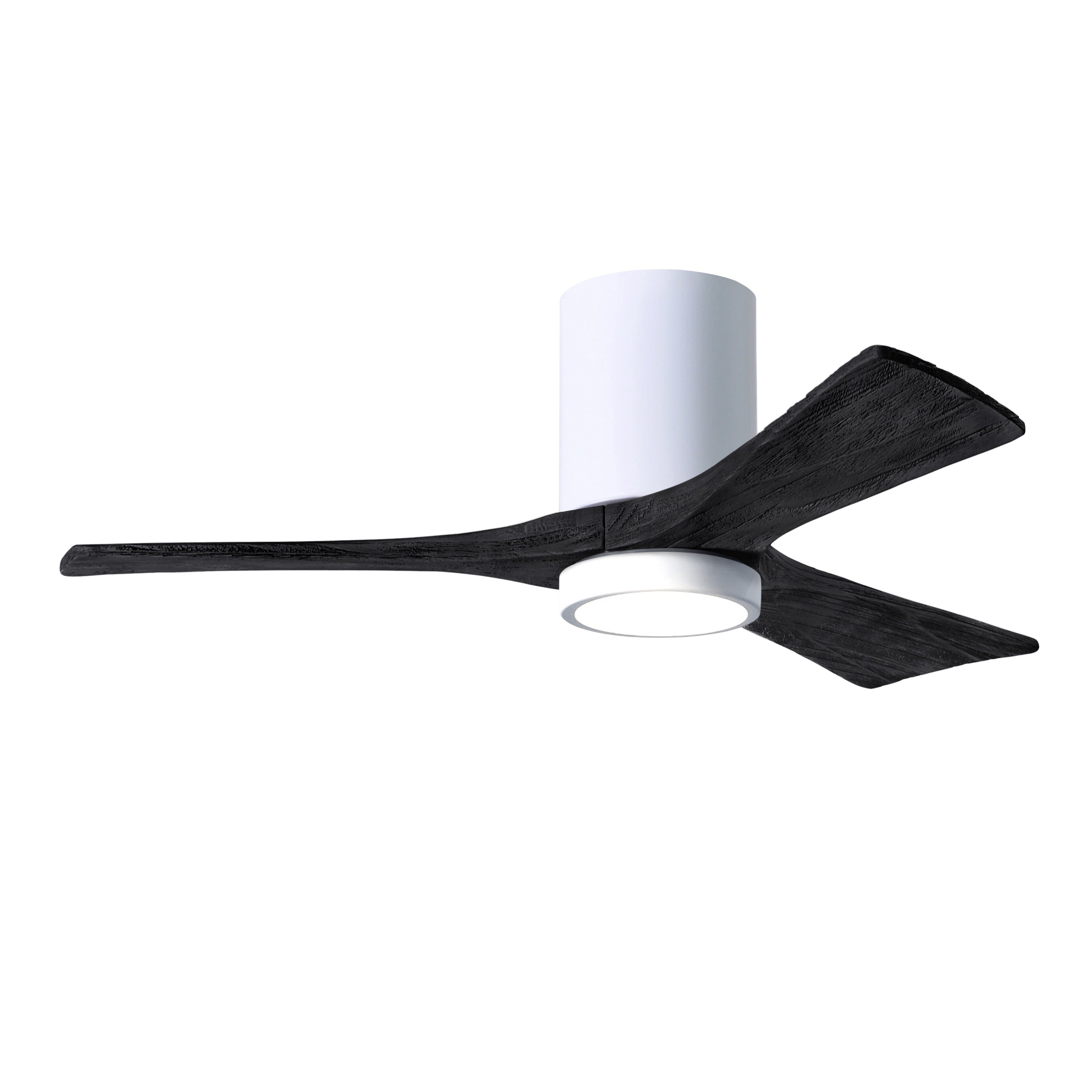 Shop Irene 3hlk 42 Inch Gloss White Ceiling Fan With Led Light Kit Overstock 31283679 Matte Black