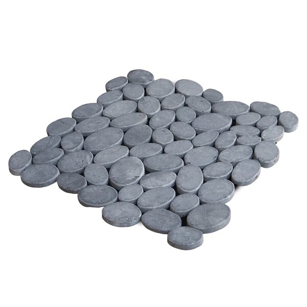 Miseno MT-C3RGY Wheel Stone Mosaic Natural Stone Tile (9.68 SF / Carton) - gray - N/A