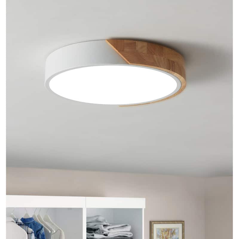 Modern Simple Circle LED Flush Mount Ceiling Light Fixture