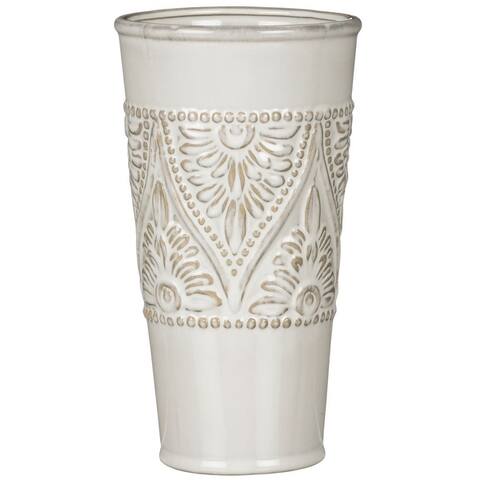 Sullivans 10" Vase, White
