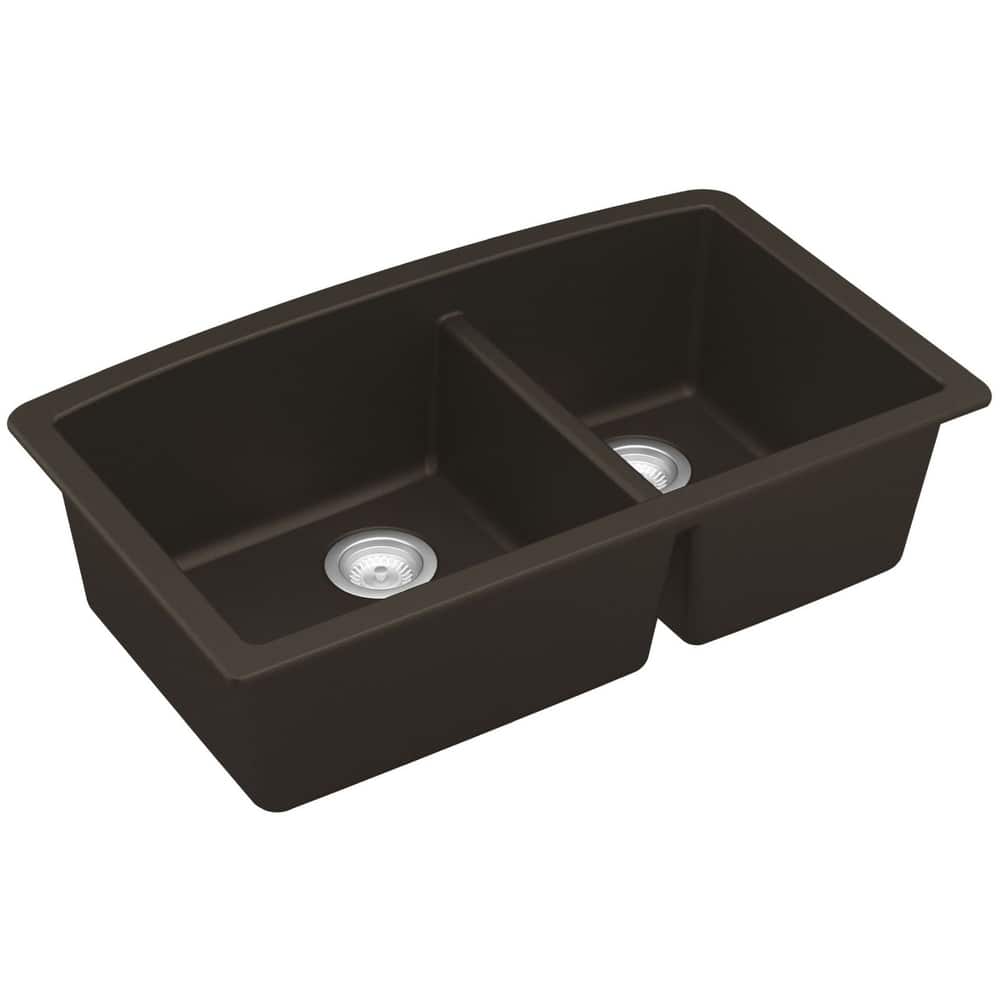 Karran USA QU-711 Quartz QU 32" Undermount Double Basin Quartz