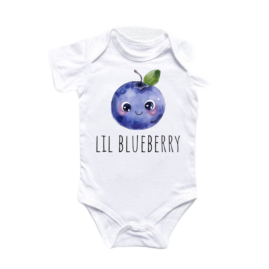 Little Blueberry Fruit - Baby Boy Girl Clothes Infant Bodysuit Funny Cute Newborn