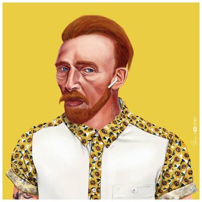 Empire Art Direct Hip Vincent Van Gogh Printed Tempered Glass Wall Art - Multi-Color