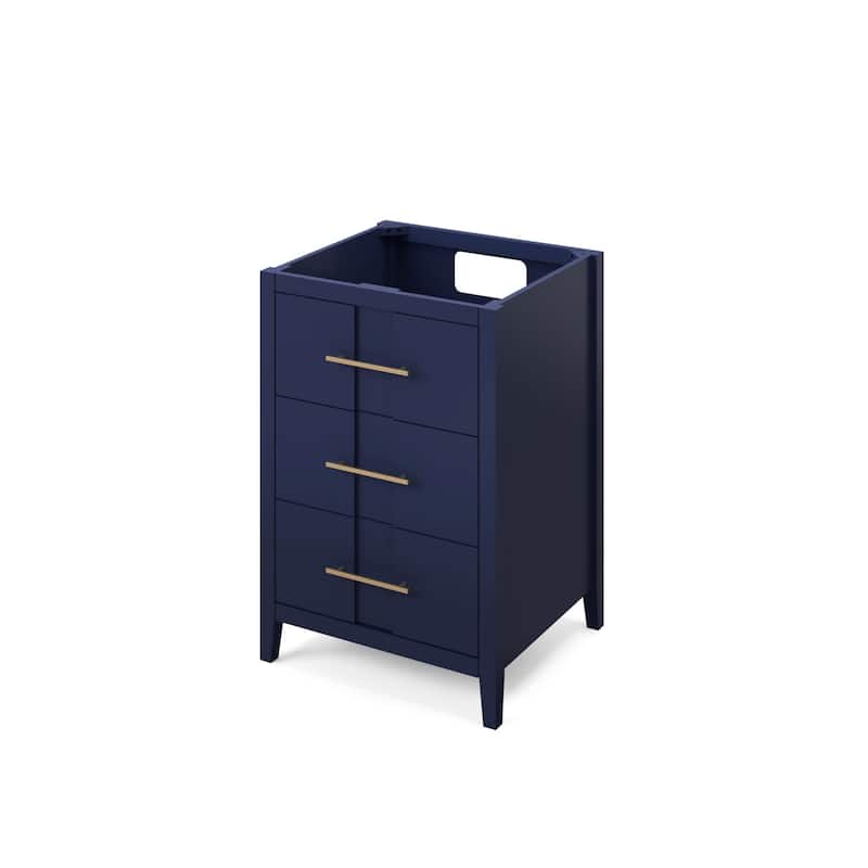 Jeffrey Alexander VN2KAT-24-NT Katara 24" Single Free Standing Vanity - Hale Blue - Painted