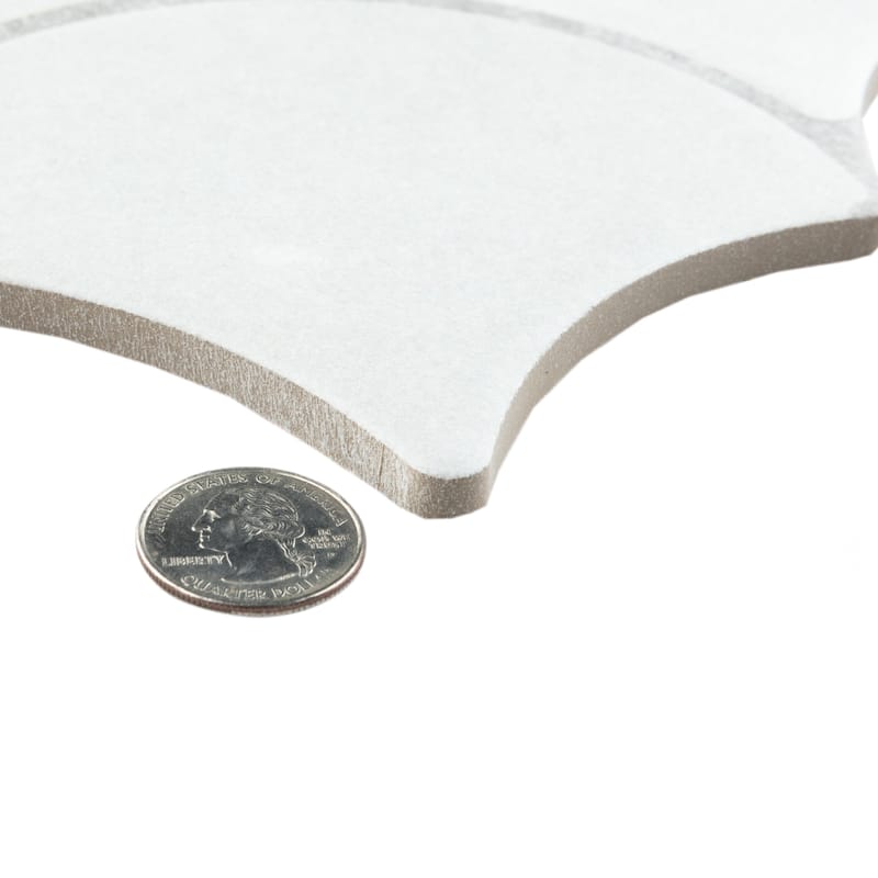 Merola Tile Scala White 12-1/8" x 12-1/8" Porcelain Floor and Wall Tile