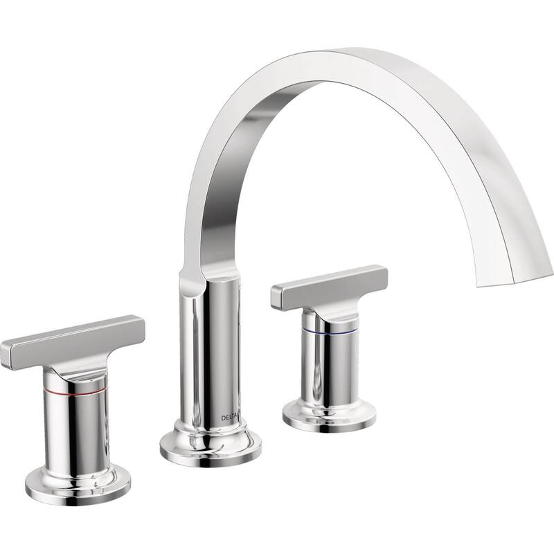 Delta T2788-LHP Tetra Tub Deck Mounted Roman Tub Filler