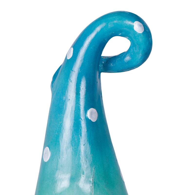 Gnome Covering Mouth with Turquoise Ombre Hat