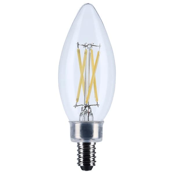 slide 2 of 4, 5.5 Watt B11 LED Candelabra Base Clear 3000K CCT 120 Volt 10-pk Clear