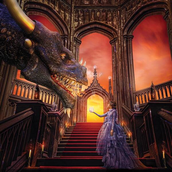 slide 2 of 4, A Girl & Her Dragon Puzzle By Tara Lesher